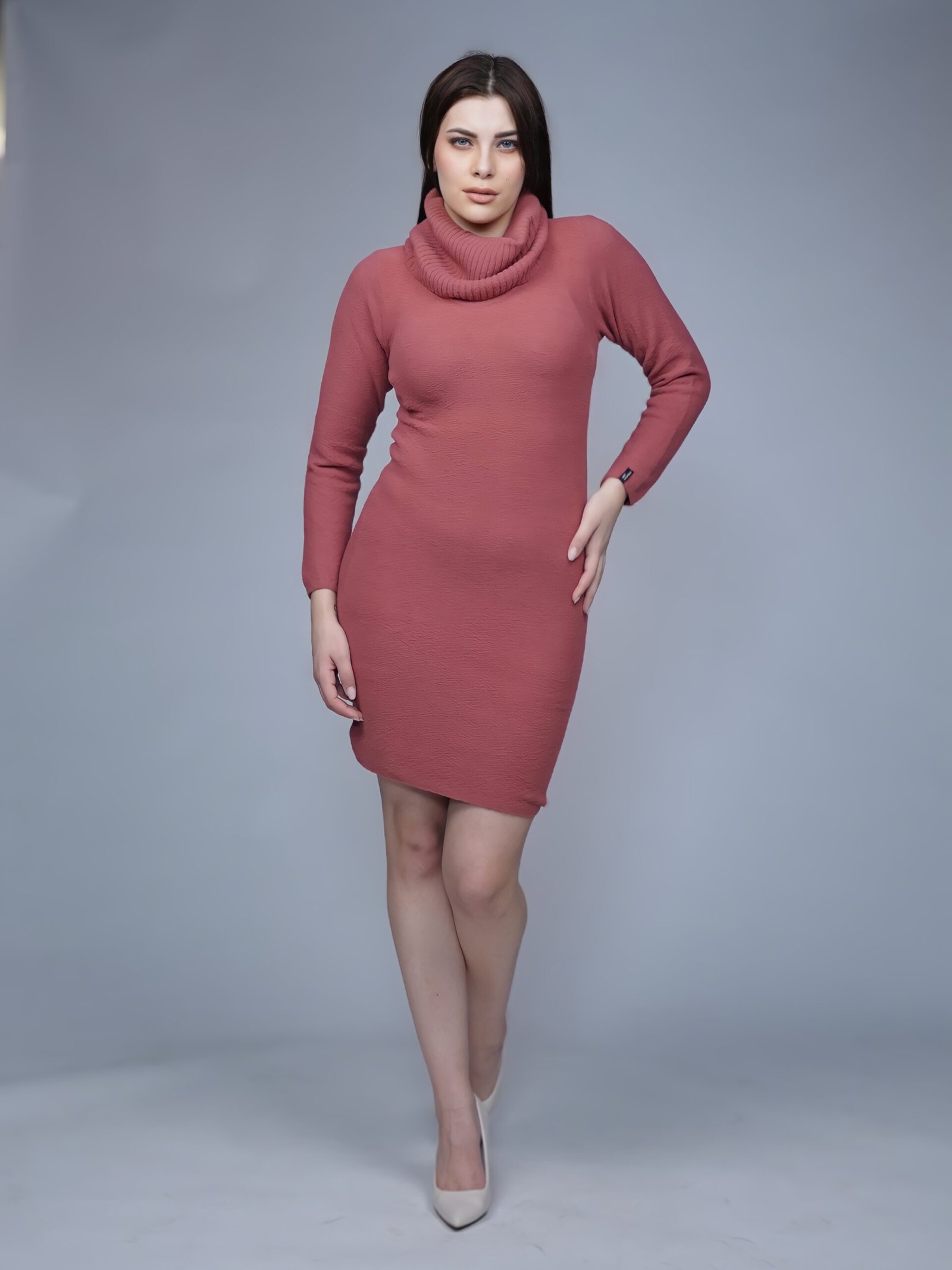 Creative Line Self Desgin Knitted Dress 2 1 34 scaled
