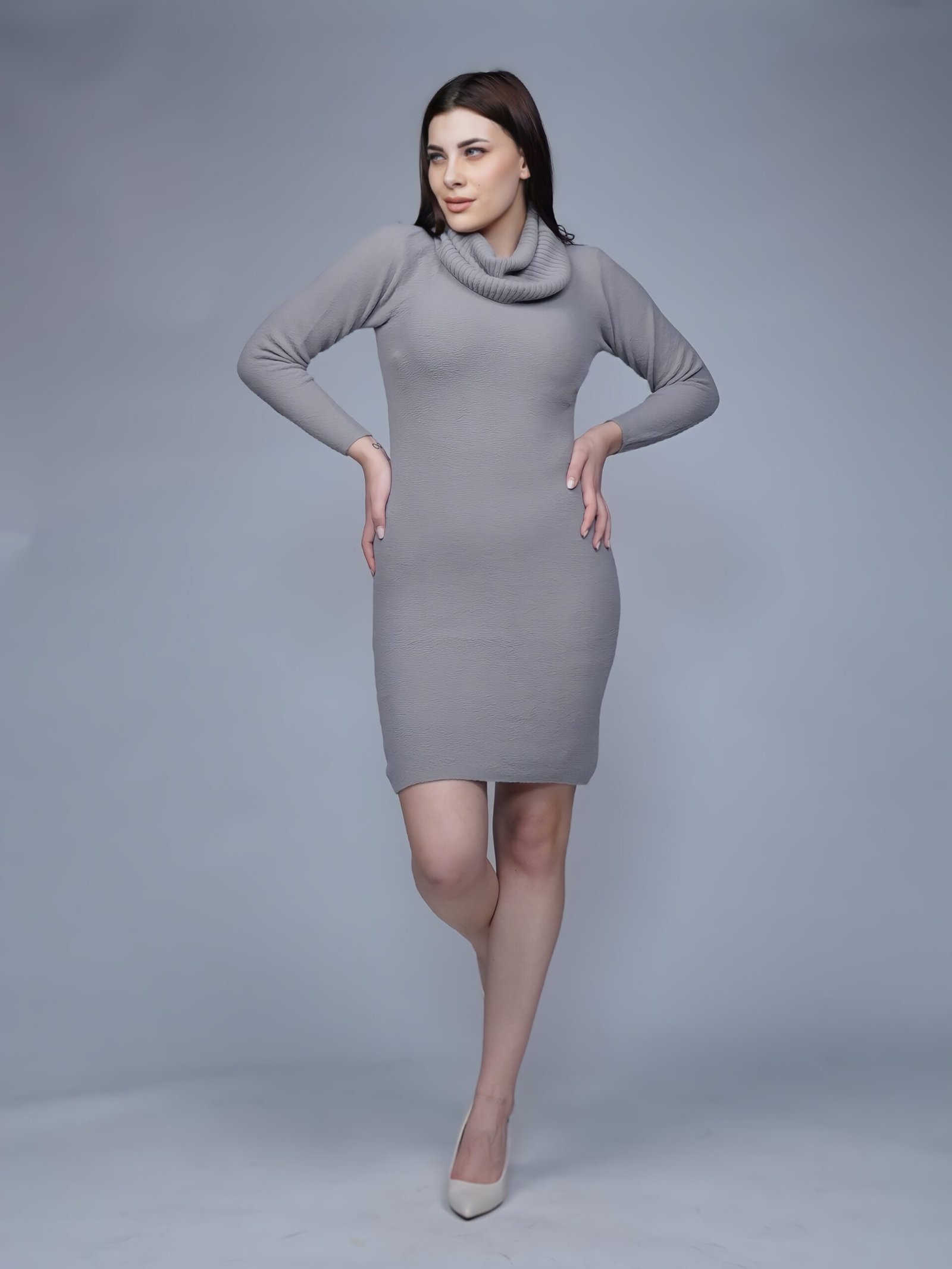 Creative Line Self Desgin Knitted Dress 2 1 35 scaled