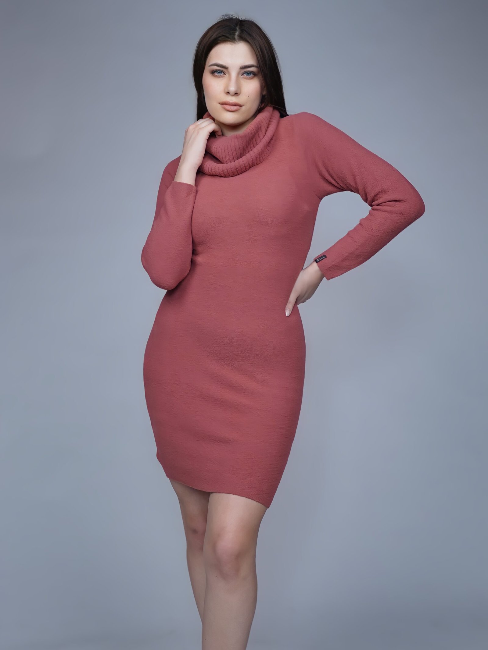 Creative Line Self Desgin Knitted Dress 1 4 33 scaled