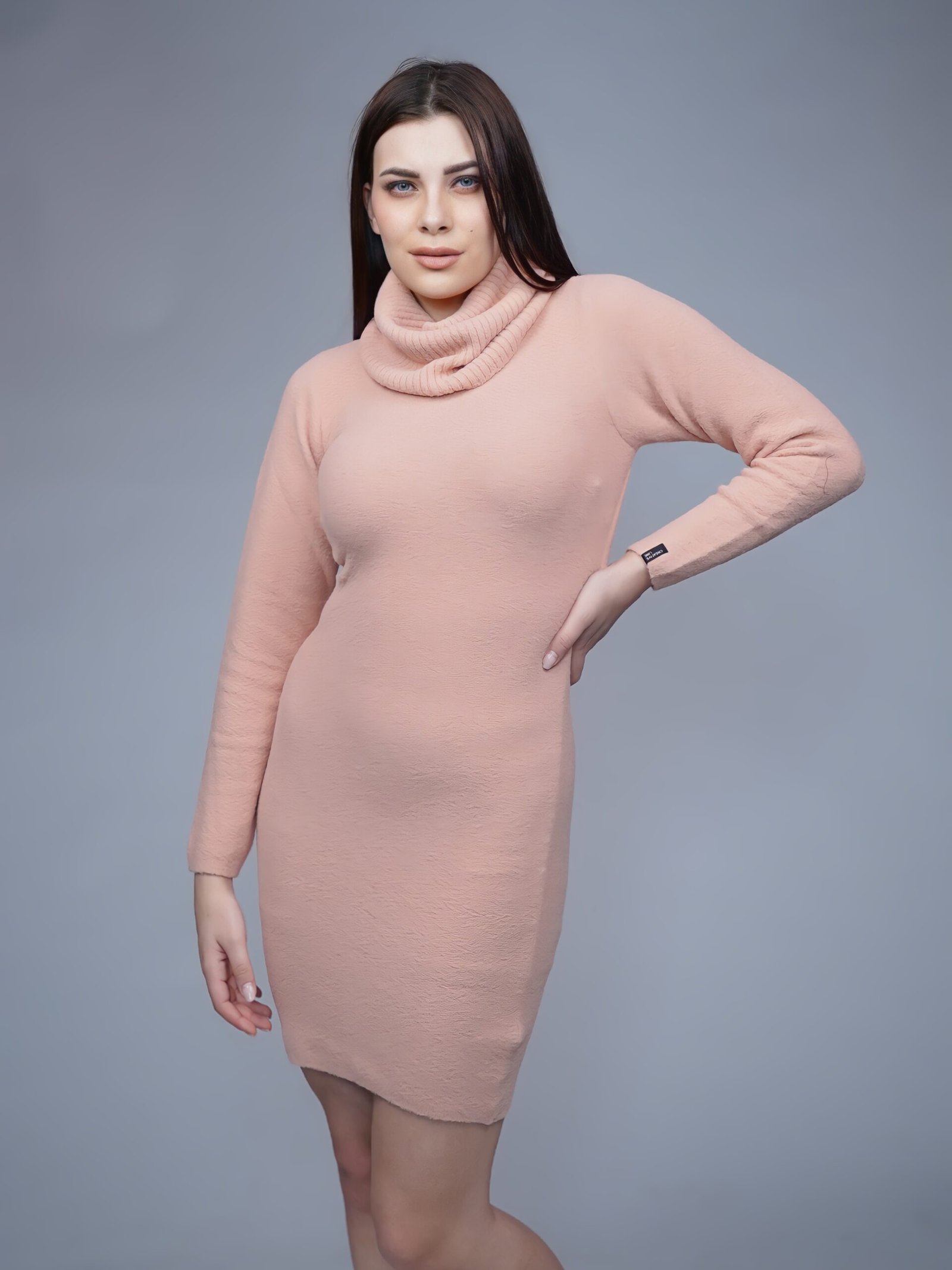 Creative Line Self Desgin Knitted Dress 6 5 35 scaled