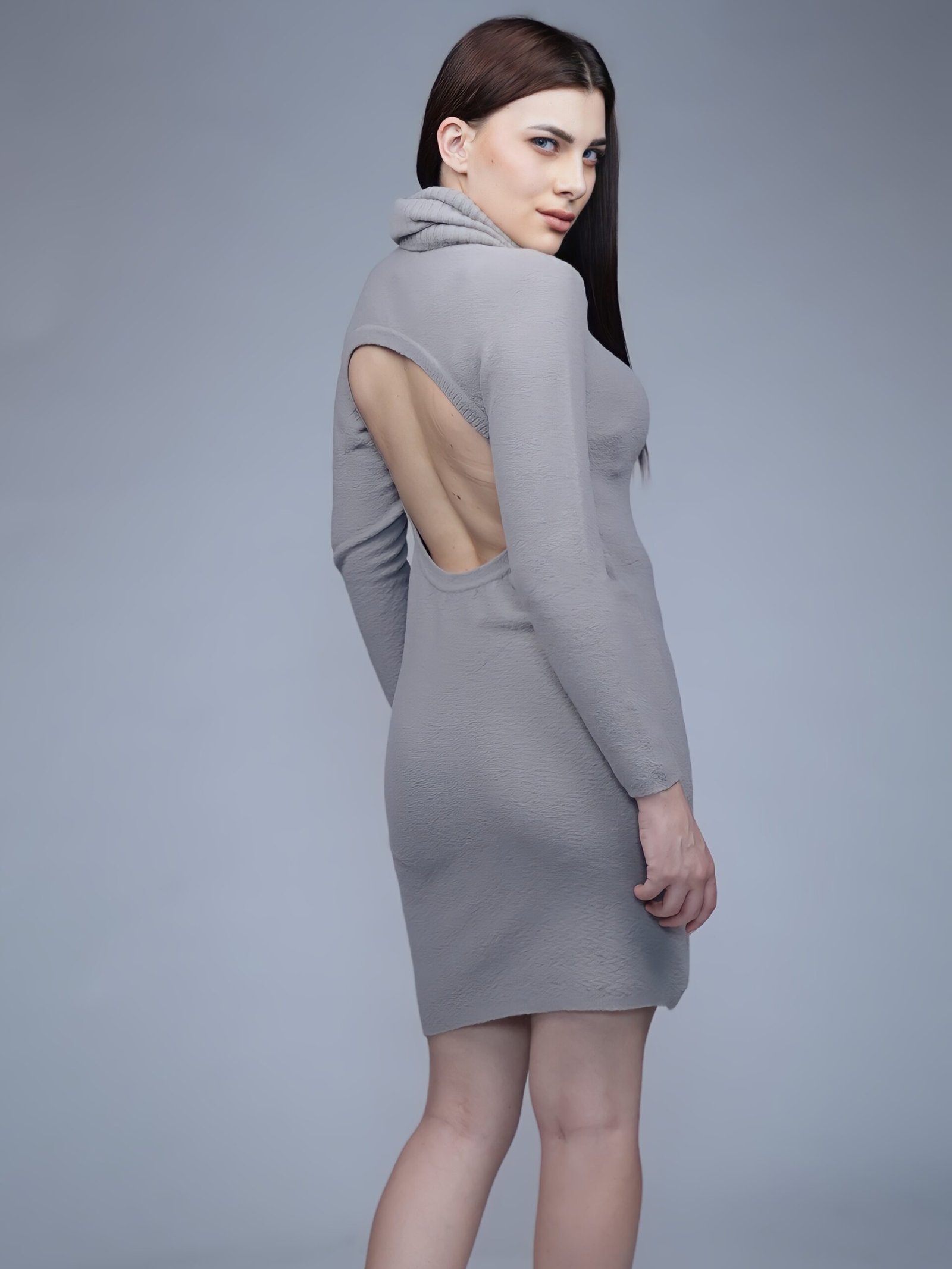 Creative Line Self Desgin Knitted Dress 8 7 32 scaled