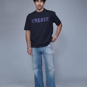 Creative Line Oversized T-Shirt