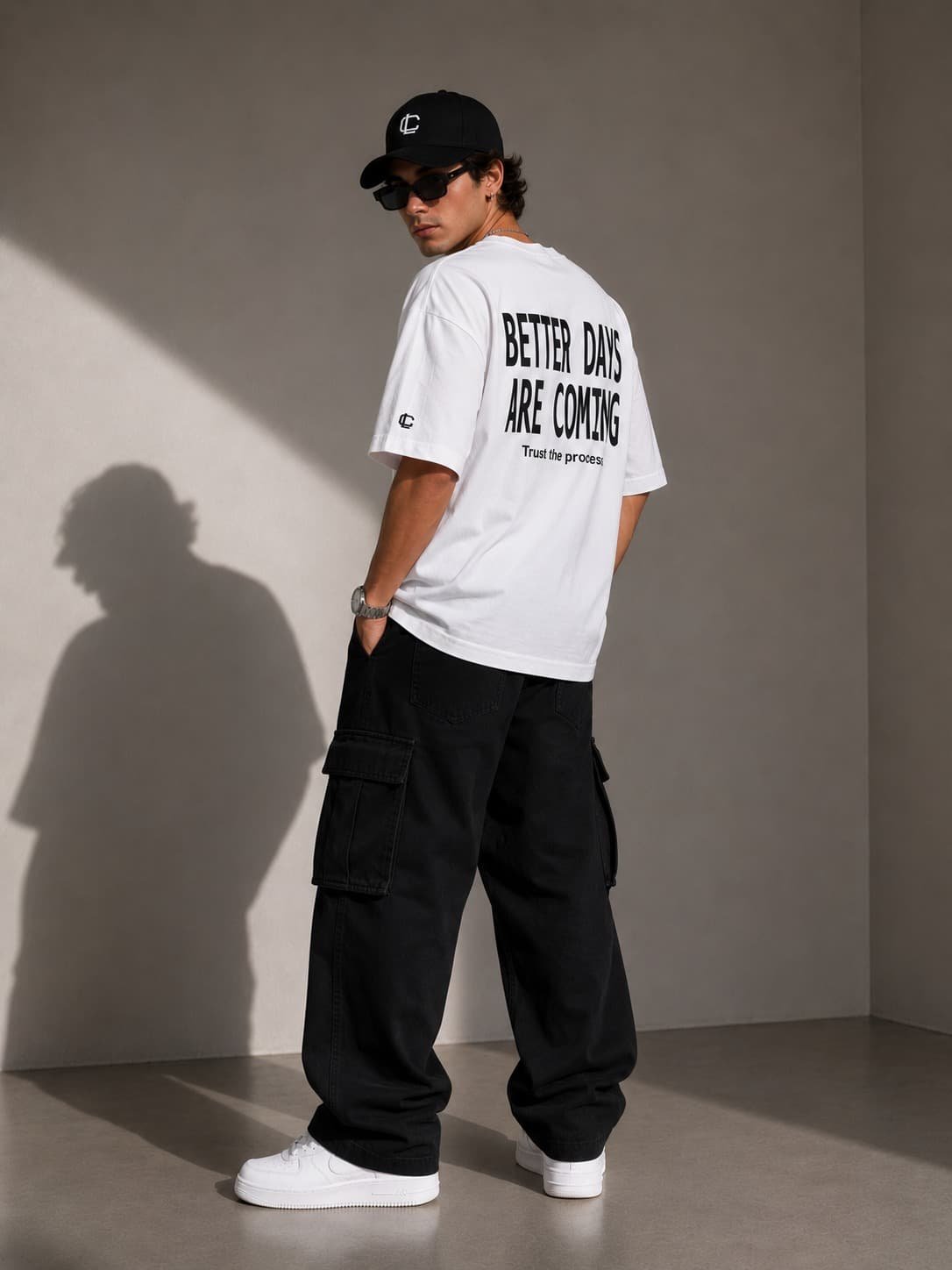 Creative Line Oversized T-Shirt 1 1