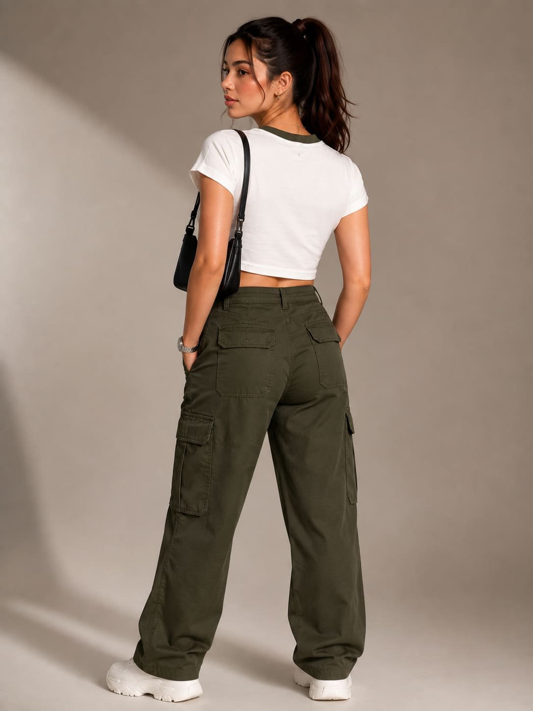 Creative Line Crop Women T-Shirt 7 2 2