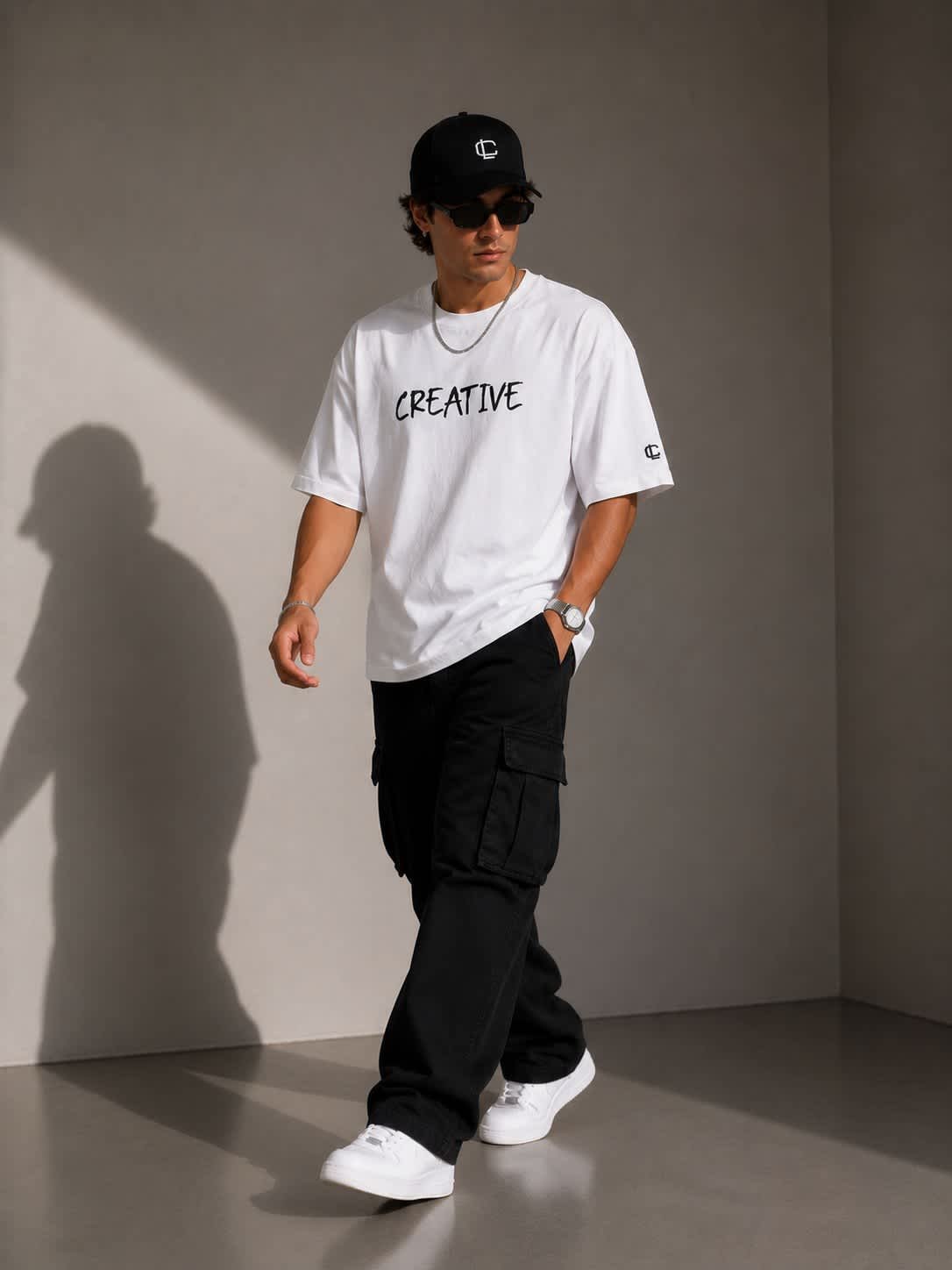Creative Line Oversized T-Shirt 3 2