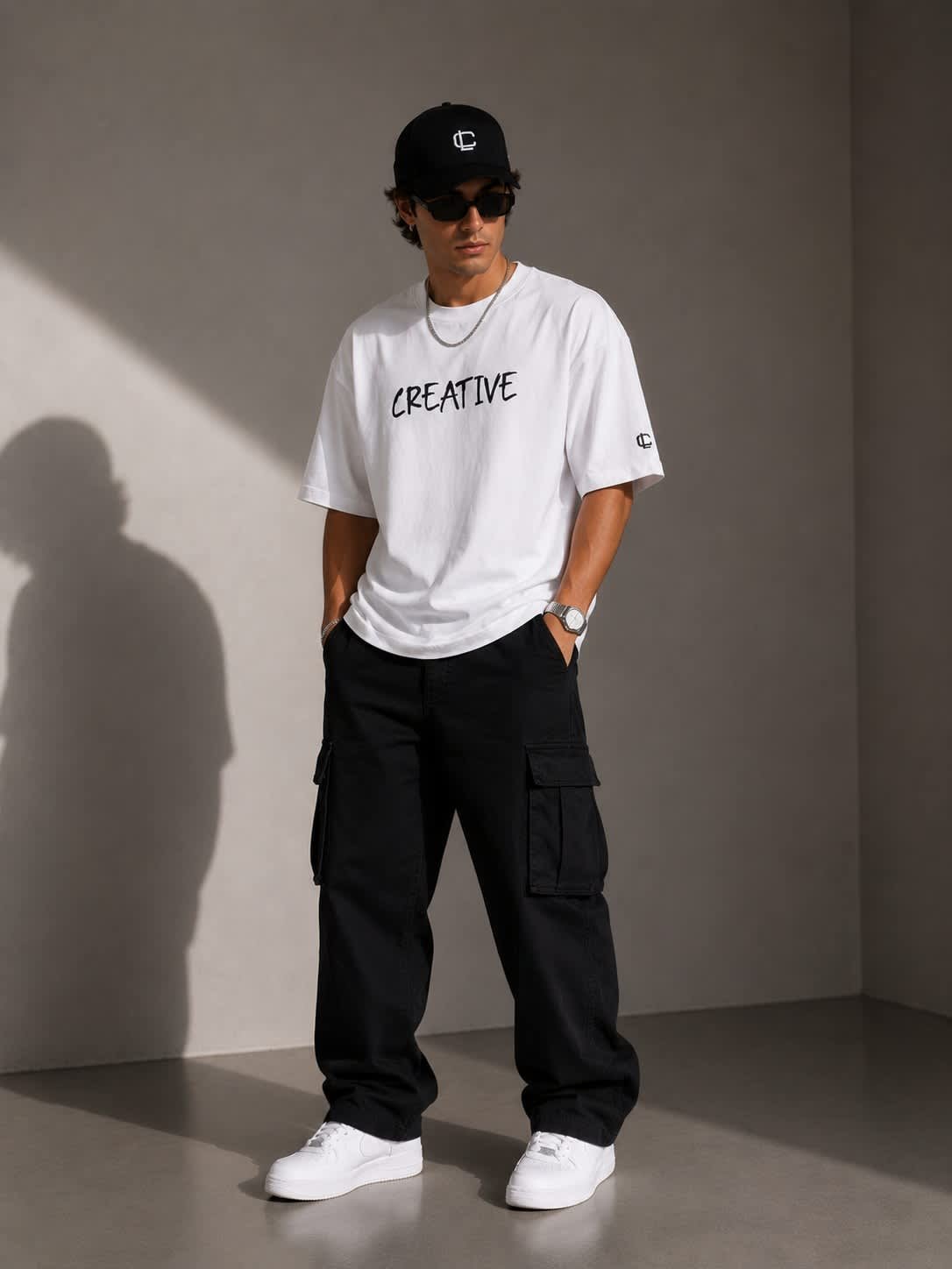 Creative Line Oversized T-Shirt 4 3