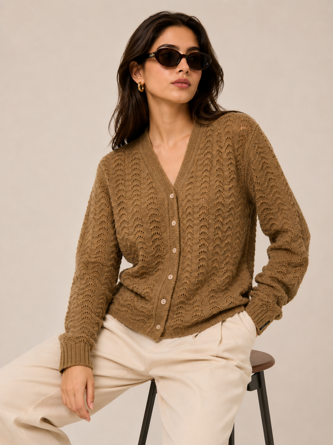 CREATIVE LINE CAMEL V NECK CARDIGAN 4 ChatGPT Image Aug 29 2026 02 19 33 PM