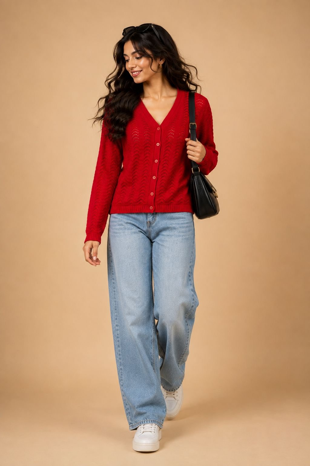 CREATIVE LINE RED V NECK CARDIGAN 2 WhatsApp Image 2026 08 27 at 2.25.51 PM 1 1