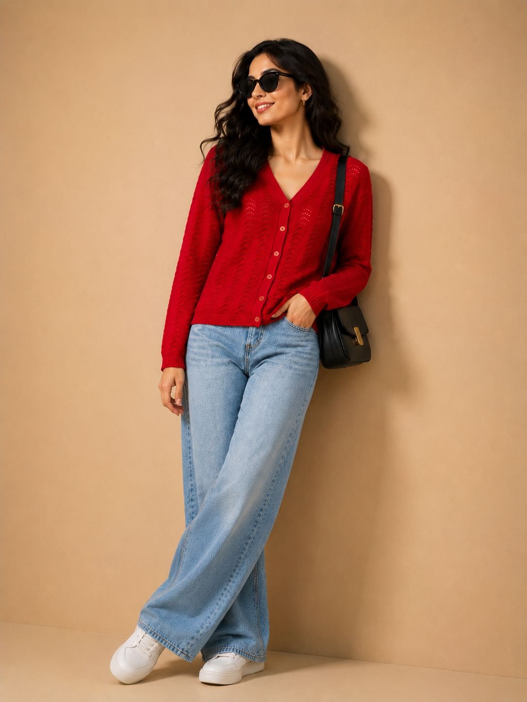 CREATIVE LINE RED V NECK CARDIGAN 6 WhatsApp Image 2026 08 27 at 2.27.45 PM