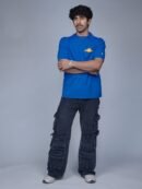 Blue Oversized T-Shirt for Men by Creative Line