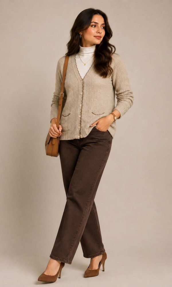 Fawn Pocket Cardigan for Women by Creative Line