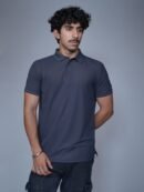 Charcoal Lycra T-Shirt for Men by Creative Line