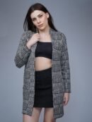 Pista Green Knitted Shrug for Women by Creative Line