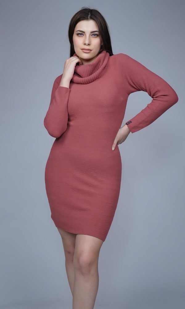 Carrot Knitted Dress for Women by Creative Line