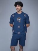 Blue Oversized T-Shirt for Men by Creative Line