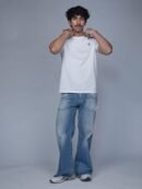 White Oversized T-Shirt for Men by Creative Line