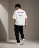 White Oversized T-Shirt for Men by Creative Line
