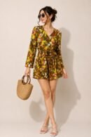 Yellow Belted Dress for Women by Creative Line