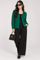 Bottle Green Pocket Cardigan for Women by Creative Line