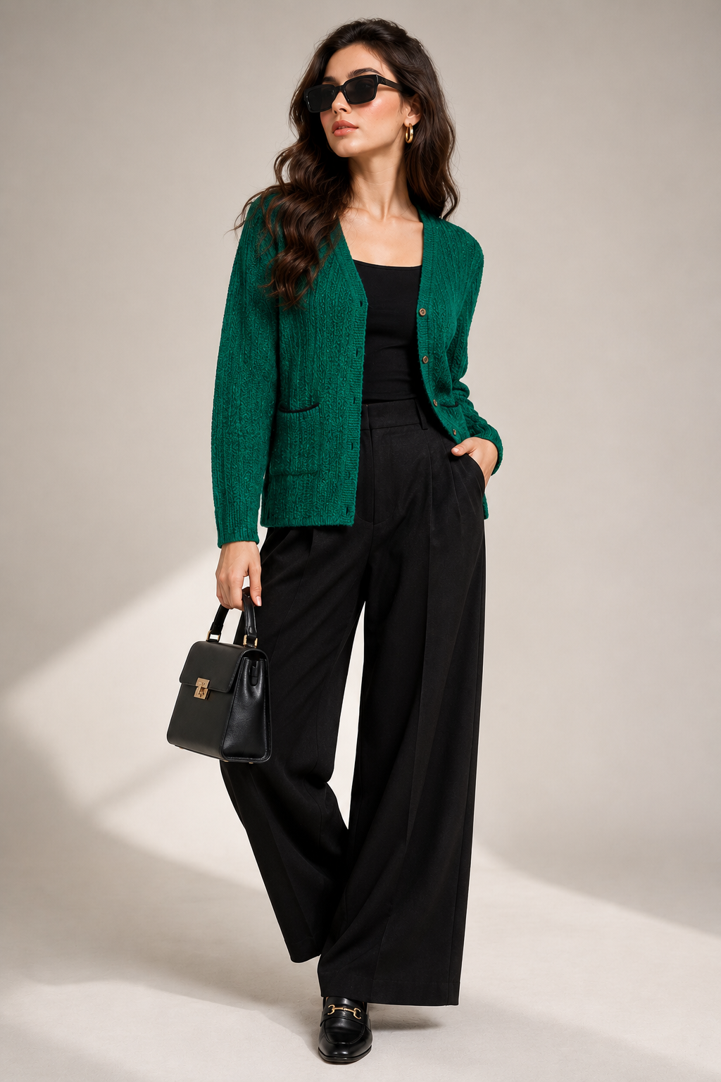 CREATIVE LINE B.GREEN V NECK KNITTED POCKET CARDIGAN 3 ChatGPT Image Sep 3 2026 01 52 19 PM