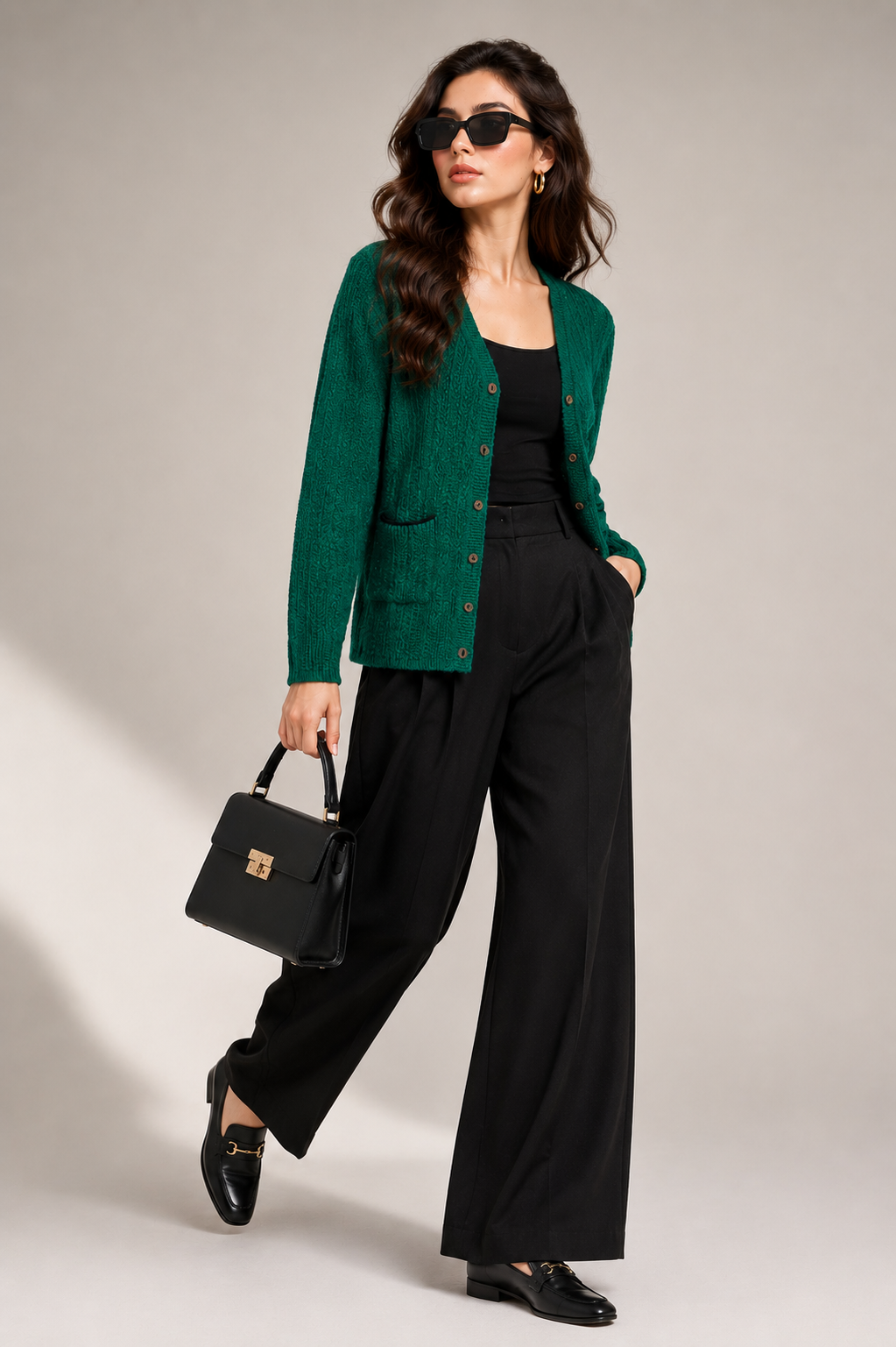 CREATIVE LINE B.GREEN V NECK KNITTED POCKET CARDIGAN 4 ChatGPT Image Sep 3 2026 01 52 27 PM