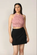 Pink Knitted Top for Women by Creative Line
