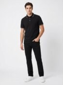 Black Polo T-Shirt for Men by Creative Line
