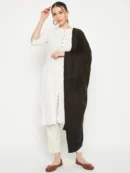 Brown Knitted Stole for Women by Creative Line