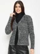 Beige Knitted Cardigan for Women by Creative Line