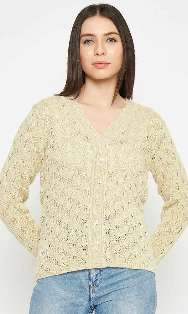 Fawn Knitted Cardigan for Women by Creative Line