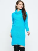Orange Knitted Dress for Women by Creative Line