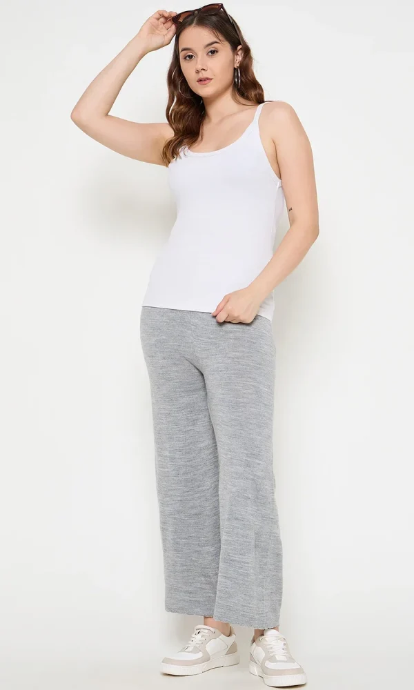 Grey Design Palazzo for Women by Creative Line
