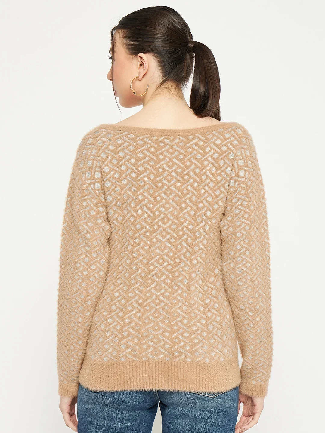 Fawn Floral Wool Knitted Top - Image 4