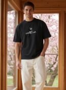 Black Oversized T-Shirt for Men by Creative Line