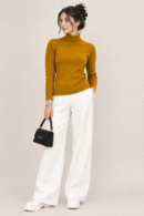 Mustard T Neck Skivi for Women by Creative Line