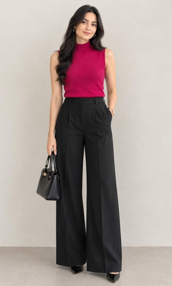 Fuchsia Sleeveless Skivi for Women by Creative Line