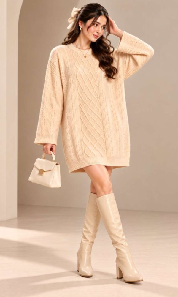 Fawn Knit Dress for Women by Creative Line