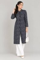 Black Long Coat for Women by Creative Line