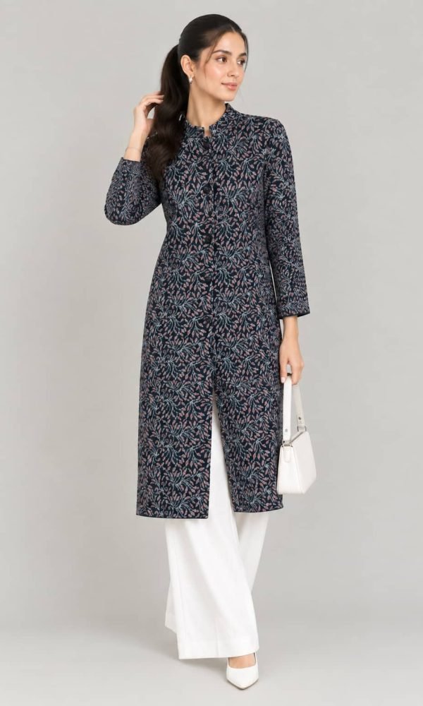 Black Long Coat for Women by Creative Line