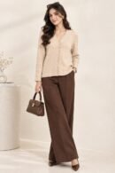 Fawn Knit Cardigan for Women by Creative Line