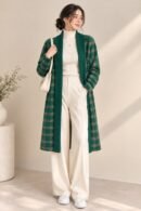 Green Longline Shrug for Women by Creative Line